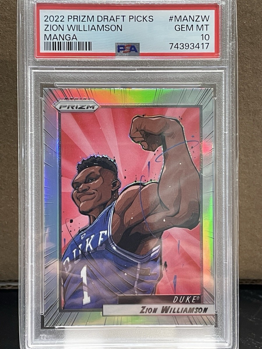 2022-23 PANINI PRIZM DRAFT PICKS MANGA #MANZW ZION WILLIAMSON PSA