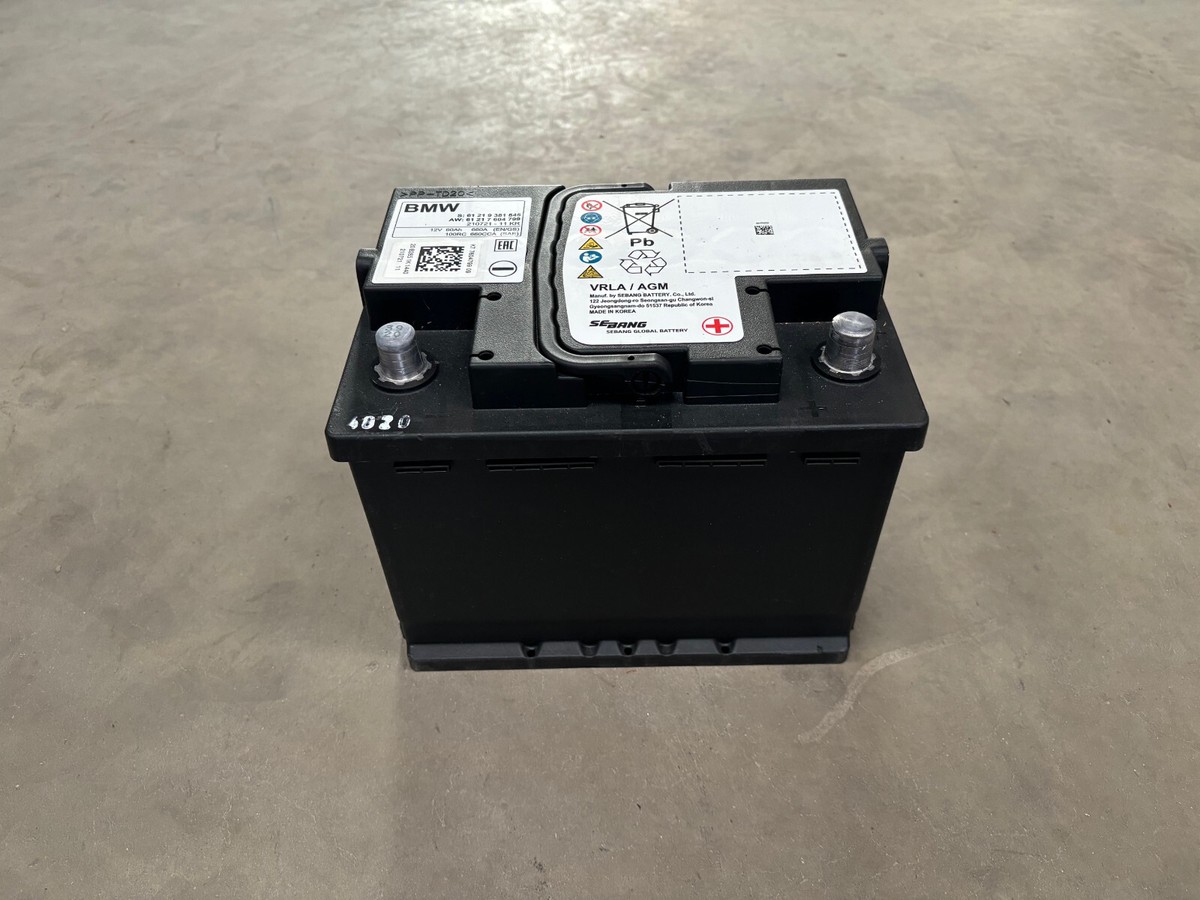 Original BMW Starterbatterie AGM, 12V, 60AH, 61219381845 