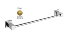 Newport Brass 19-02 Cube 24" Solid Brass Towel Bar In Satin Brass PVD, New 