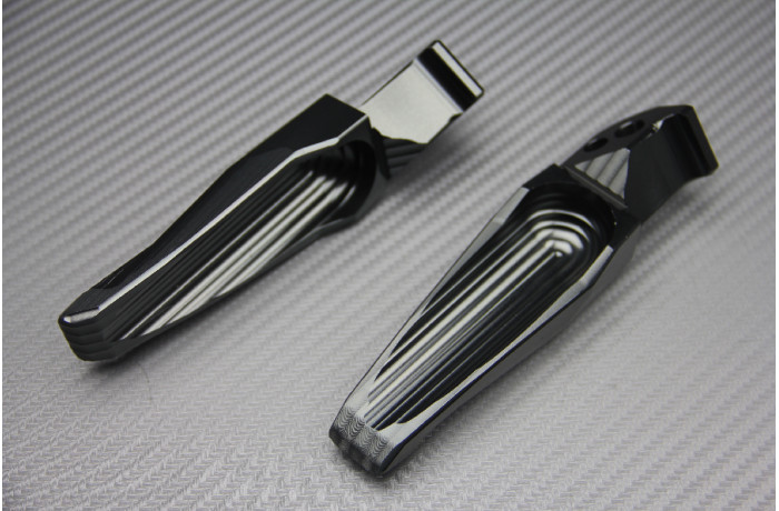 Repose-pieds arrière alu titane à haute adhérence pour Yamaha YZF R125 2011-2014