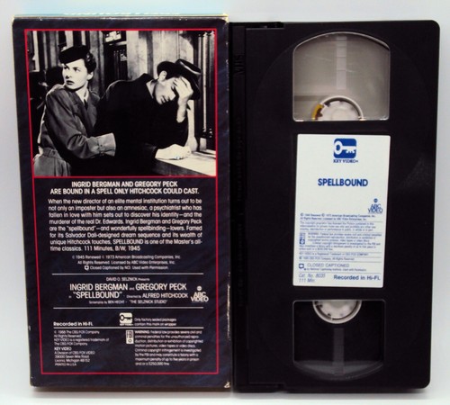 VERTIGO Psycho SPELLBOUND 3 VHS Alfred Hitchcock James Stewart Ingrid Bergman - Picture 10 of 13