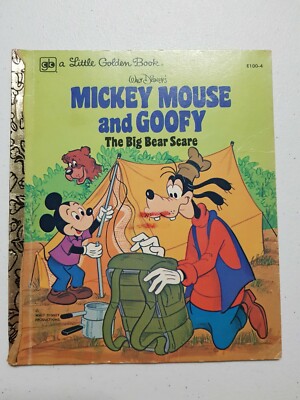 Little Golden Book - Walt Disney's Mickey Mouse And Goofy The Big Bear Scare SC