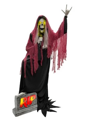 Halloween Haunted Living 7-ft Bluetooth Lowe’s Reaper Band LED Lead Singer