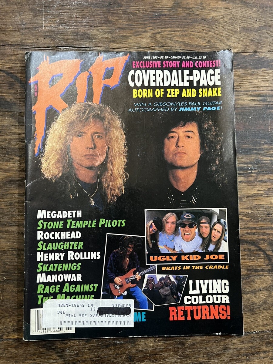 rip vintage music magazine june 1993 90s band rage against