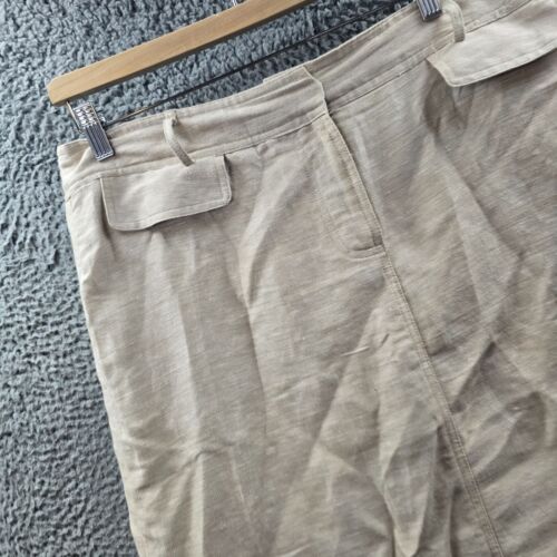 Target Womens Pencil Skirt Size 14 Beige Textured Knee Length - Picture 2 of 13