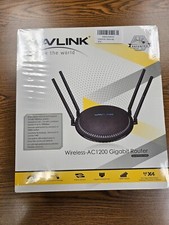 WiFi Router AC1200, WAVLINK Smart Router Dual Band 5Ghz 2.4Ghz, Full 4 Gigabit E