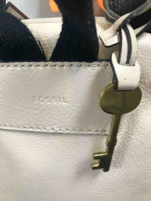 Fossil Megan Off-White Leather Mini Backpack Multicolor Floral Appliques Fossil megan mini - Gem main image 2