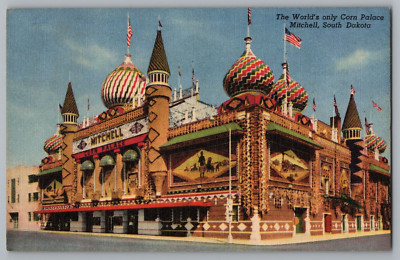 The World's Only Corn Palace Mitchell South Dakota Postcard