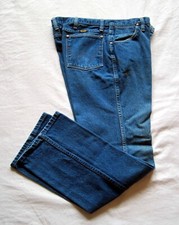Vintage WRANGLER 936DEN Slim Fit Cowboy Denim Blue Jeans USA 36X31 - Zip Fly