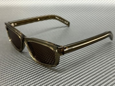 PRADA PR B11S 18T70F Transparent Terra Brown Men's 57 mm Sunglasses