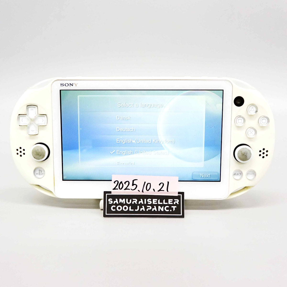 Sony Playstation PS Vita White PCH-2000 ZA12 Wi-Fi Model Console