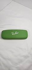 Ray-Ban Green Sunglasses Case Red Interior Hard Shell Eyeglass Case