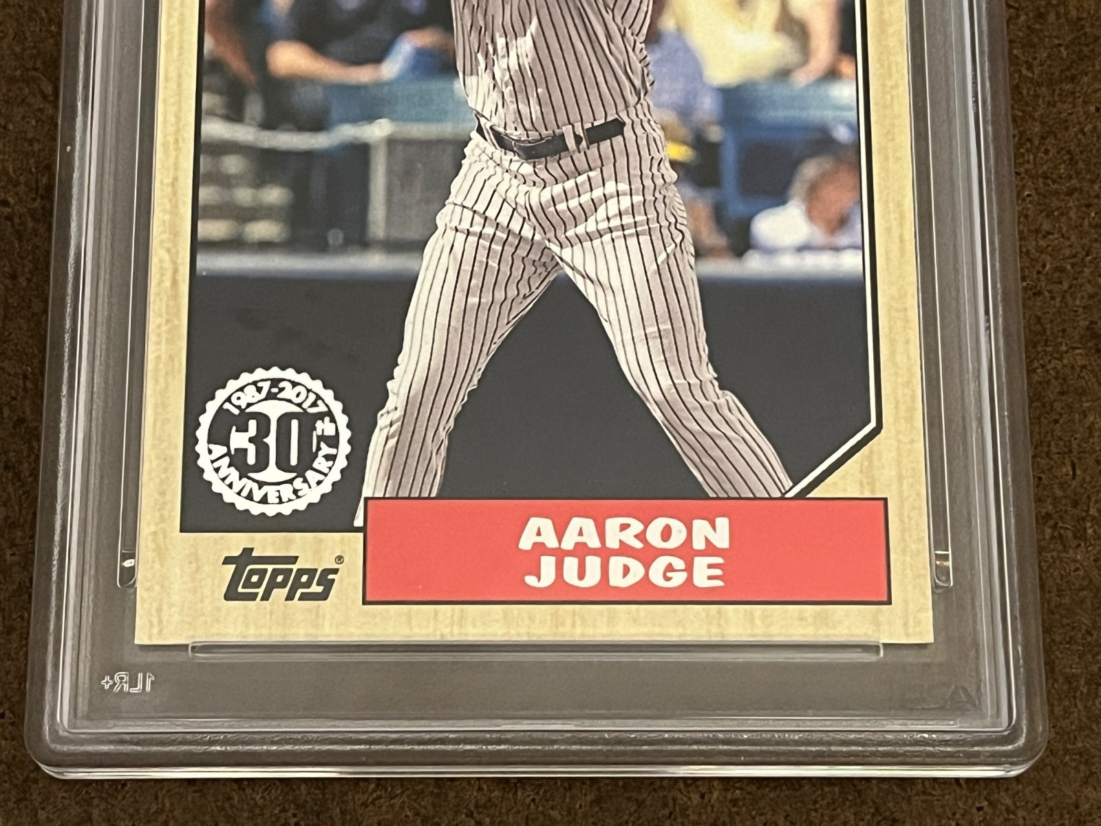 2017 Topps Baseball 1987 30th Anniversary #87-58 Aaron Judge (RC) Yankees PSA 10 view 3