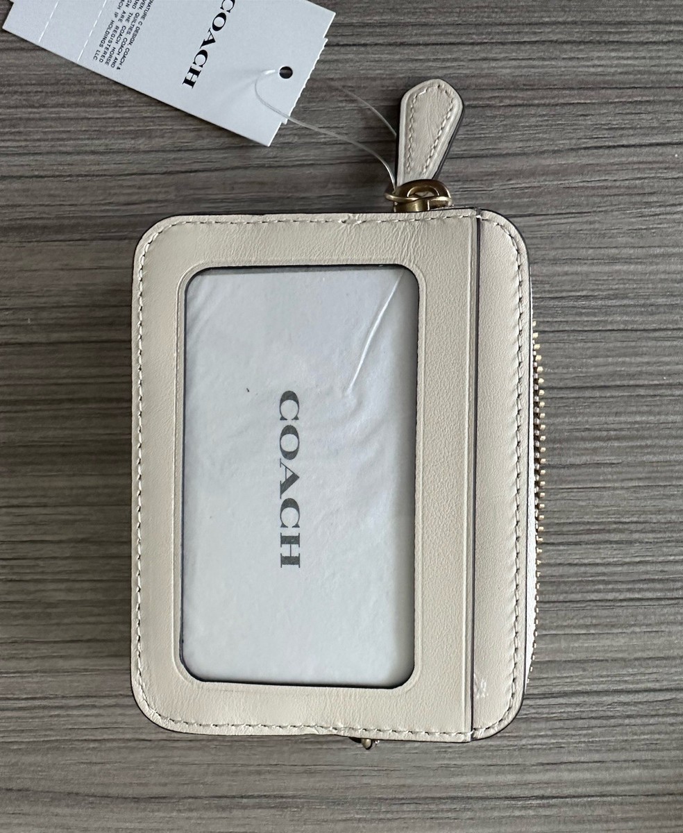 NWT Coach Essential Chain Card Case Wallet With Sticker Print