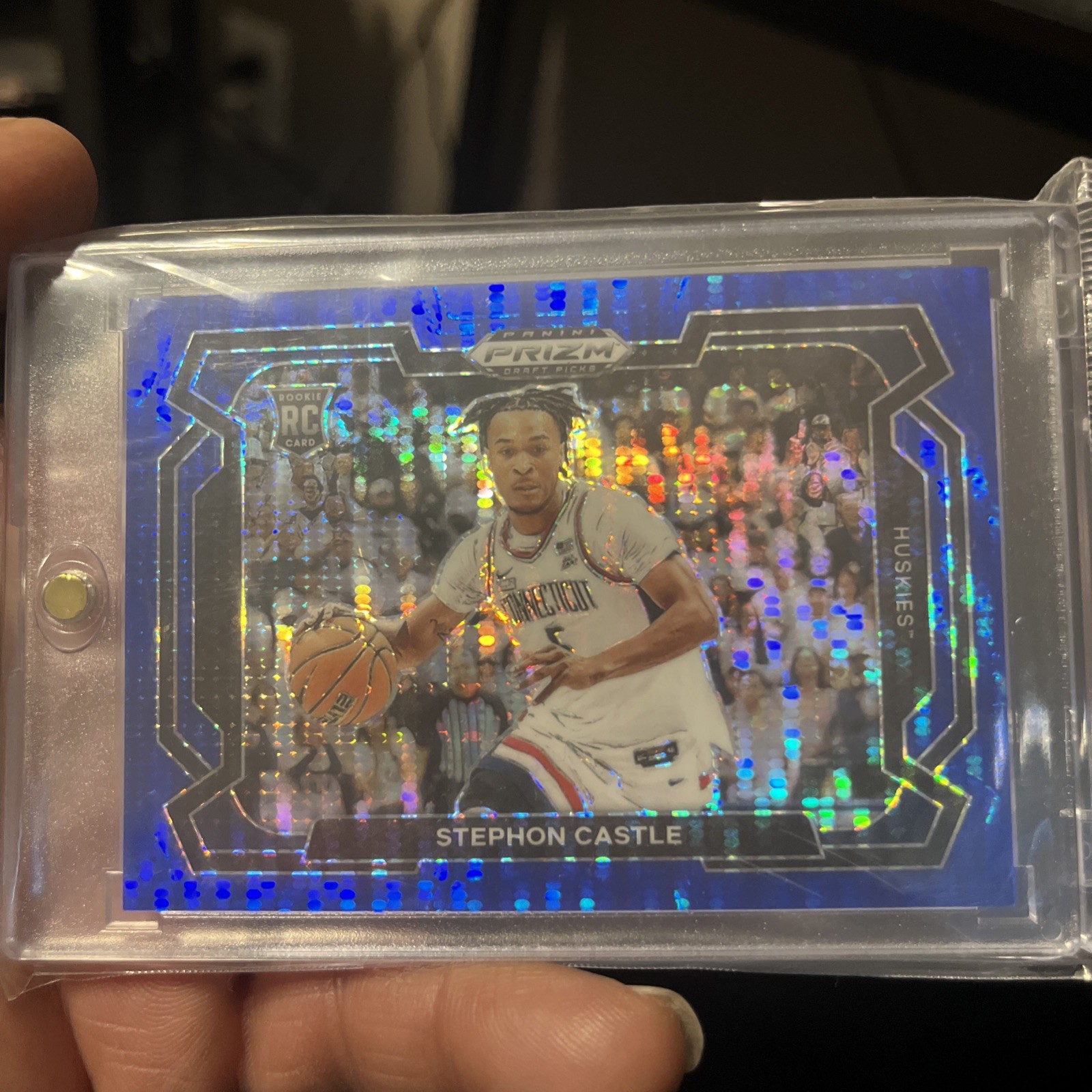 2024 Panini Prizm Draft Picks Stephon Castle #17 Blue Pulsar Variation /99 (RC)