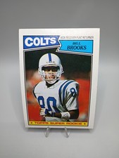 1987 Topps Bill Brooks #378 Rookie Card RC Indianapolis Colts QTY. rookie card picture