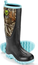 TIDEWE Rubber Boots for Women Multi-Season, Waterproof 8, Next Camo G2 Green 