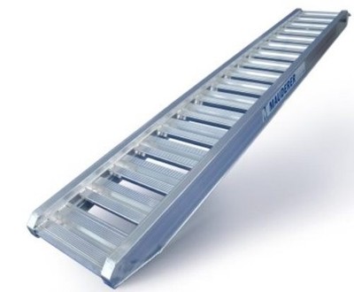 Alu Auffahrschienen 4400 kg 265 cm mit Rand Mauderer Auffahrrampe Verladeschiene