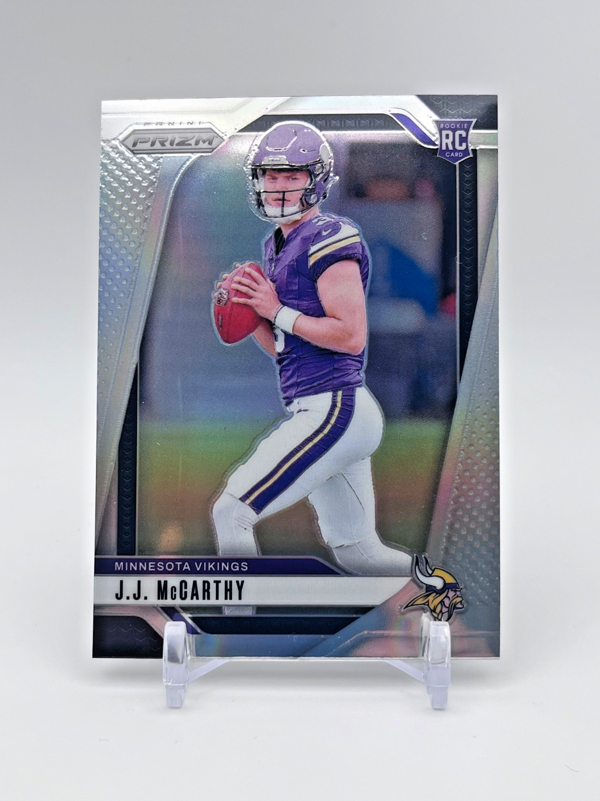 2024 Panini Prizm J.J. McCarthy silver Prizm #400 RC Minnesota Vikings