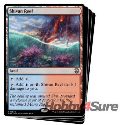Shivan Reef X4 M/NM Magic: The Gathering MTG Modern Horizons 3: Commander