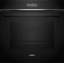 Image of Siemens iQ700 HB732G1B1B Built-in Electric Single Oven with ecoClean - Black