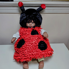 Authentic Kids Baby Ladybug Halloween Costume One Piece Size 6 To 9 Mths