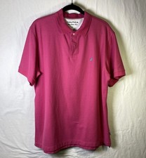 Nautica Mens - Size L - Cotton Blend Mesh True Deck Preppy Polo Shirt