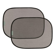 2-Pack Static Cling Car Window Shades for Sun Protection, UPF 50 , Black