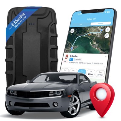 GPSnVision GPS Tracker for Vehicles with Built-in 6 Month Battery - Real Time...