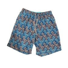 Peter Millar Seaside Collection Jellyfish Print Swim Trunks Mens Large