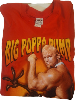 90's WCW NWO Big Poppa Pump Scott Steiner Taz Shirt M WWF WWE AEW