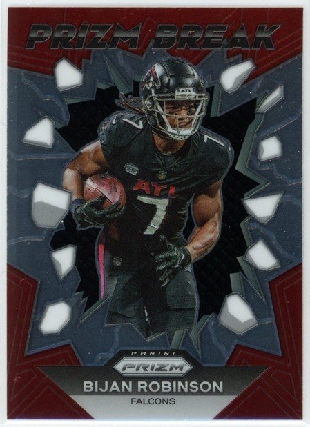 Bijan Robinson 2023 Panini Prizm #PB-8 Atlanta Falcons Prizm Break RC
