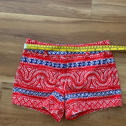 Vineyard Vines Girls Size 8 Cotton Red White Blue Shorts Pockets - Picture 2 of 7