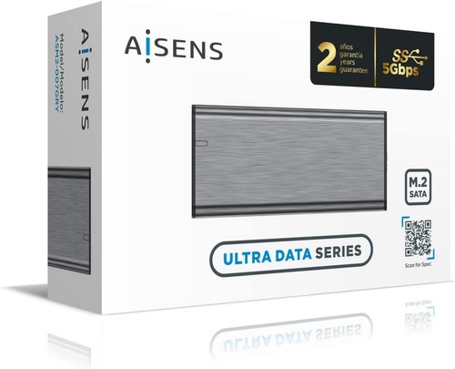 AISENS ASM2-007GRY M.2 NGFF SSD SATA A USB3.1 GEN1 External Enclosure Gray - 第 5/7 張圖片