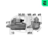 ERA Anlasser Starter 221044 12V FüR Opel Combo GroßRaumlimousine K9 Crossland 1