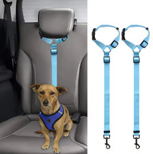 2PCS Universal Pet Vehicle Safety Belt  Quick-Release Clip for Dogs  Cats