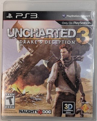 Uncharted 3 Drake s Deception PlayStation 3 PS3 Tested and Working no manual
