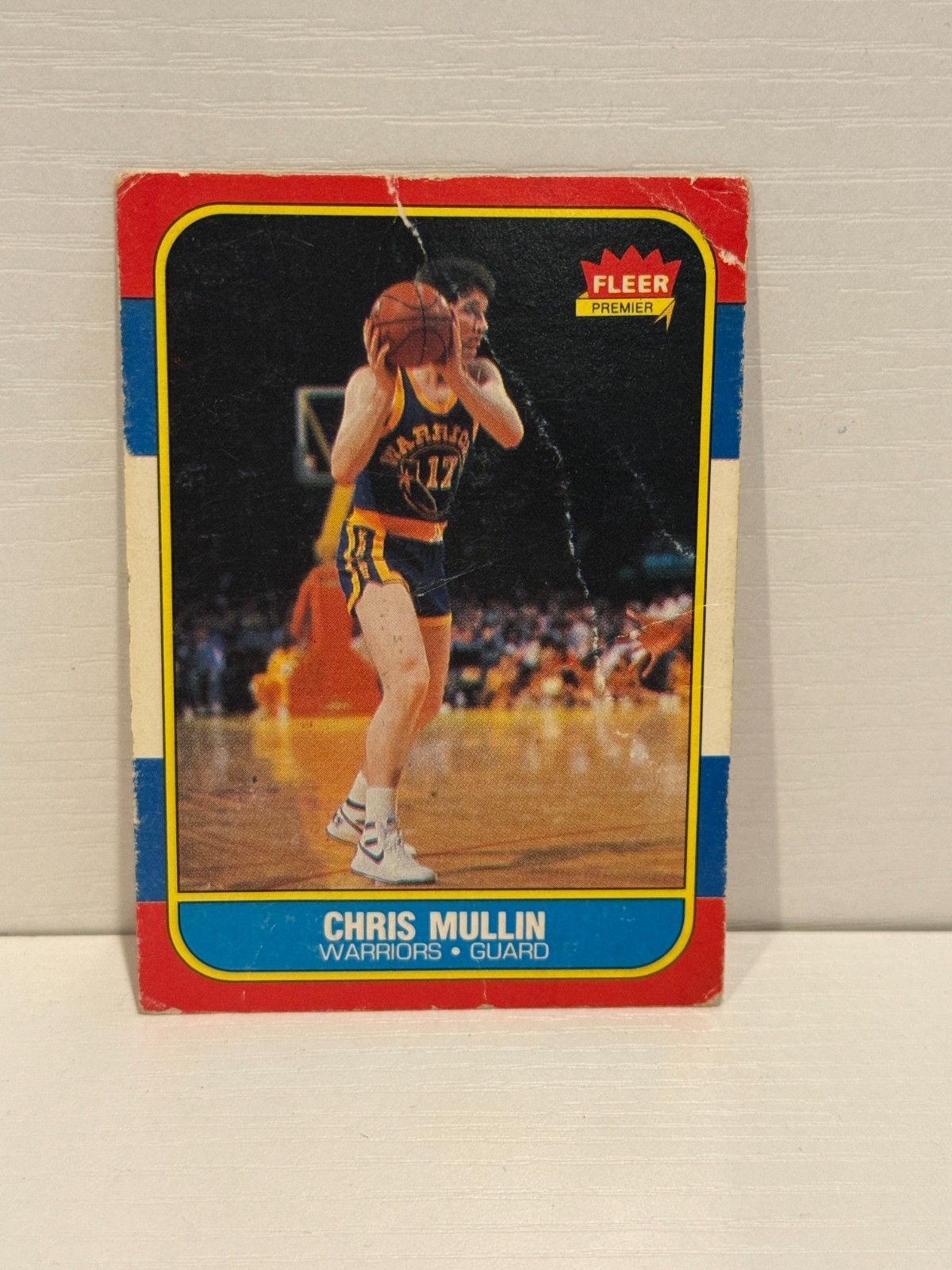 1986 Fleer Chris Mullin #77 Golden State Warriors Vintage NBA Rookie-Era Card