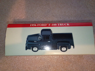 1956 Ford F 100 Truck Diecast Toy In Box Reader's Digest 2001 PROMO NOS Blue