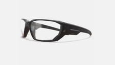Edge Eyewear XD411VS Dawson, Safety Glasses, Anti-Fog, Clear Lens, Black Frame,