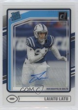 2024 Panini Clearly Donruss Rated Rookie Auto Laiatu Latu #62 Auto v9t