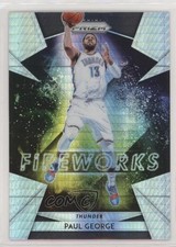 2018-19 Panini Prizm Fireworks Hyper Prizm Paul George #12 h3e