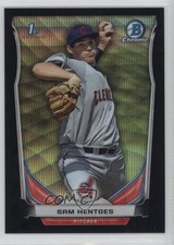 2014 Bowman Draft Chrome Black Wave Refractor Sam Hentges #CDP117 0f8
