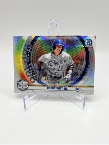 2020 Bowman Chrome Bobby Witt Jr. #BTP-25 Scouts Top 100 Refractor KC Royals