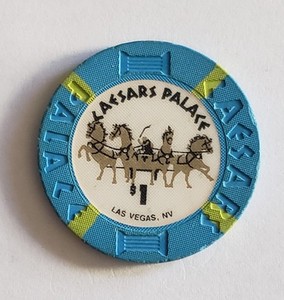 1.00 Chip Caesar's Palace Las Vegas Nevada