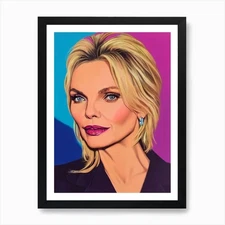 Michelle Pfeiffer Pop Movies Art Mo Framed Wall Art Poster Canvas Print Picture