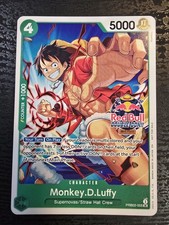 One Piece CCG Monkey.D.Luffy PRB02-005 Red Bull Double Don!! Super Rare