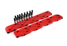Chevy Bbc 454 Rocker Stud Girdle Kit Red With 716 Polylock Nuts Chevy Bbc 454 Rocker Stud Girdle Kit Red With 716 Polylock Nuts