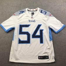 Tennessee Titans Jersey Mens Medium White NFL Football Nike On Field Evans 54