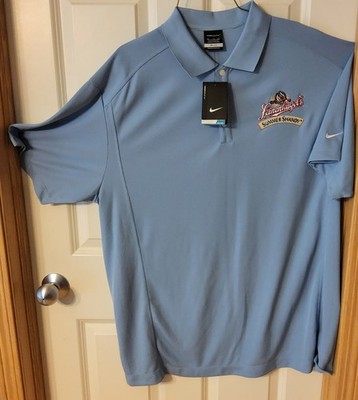 NWT Leinenkugel's Shirt NikeGolf Short Sleeve Navy Light Blue Size XXL, New Tags